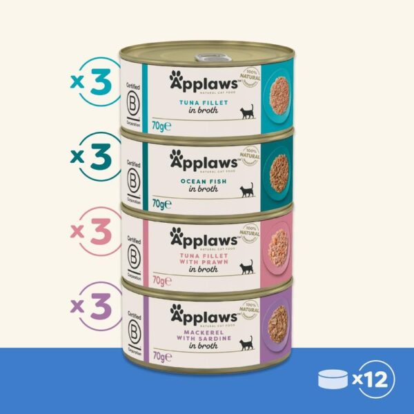 Applaws Fish Selection i boullion 12 x 70gr